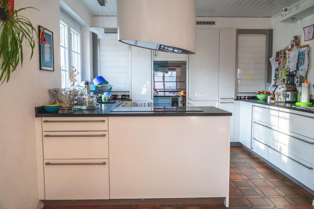 Cheerful With Fireplace, Bath-tub And Garden